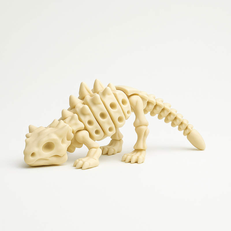 Esqueleto de dinossauro articulado para brincar, manipular e decorar